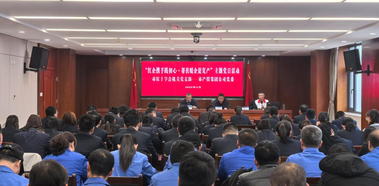 寒冬送温暖 真情暖人心——市红十字会机关党支部与星空平台·（StarSky Sports）官方网站公司党委联合开展主题党日活动(图2)